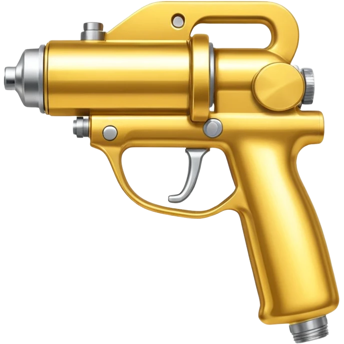 Golden Car Spray Gun emoji