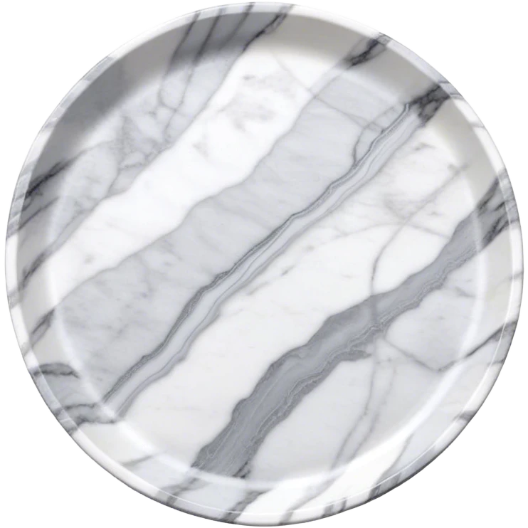 Round Marble tray home decor emoji