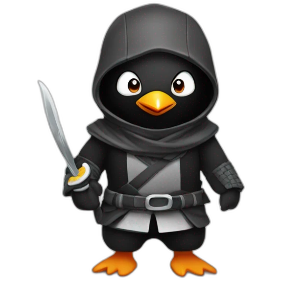 Penguin ninja cute emoji