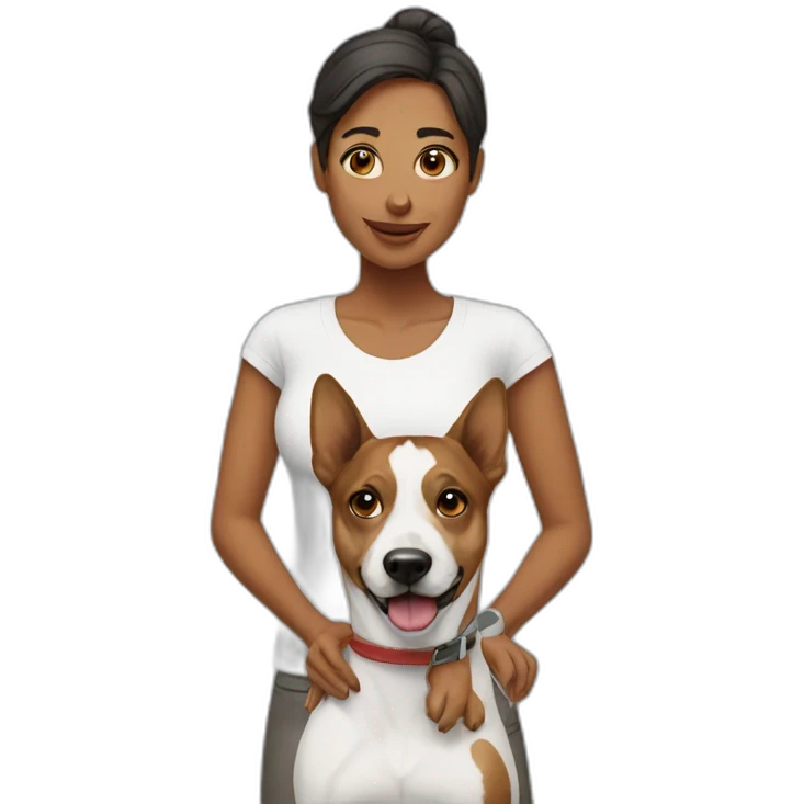 Woman-1-dog emoji
