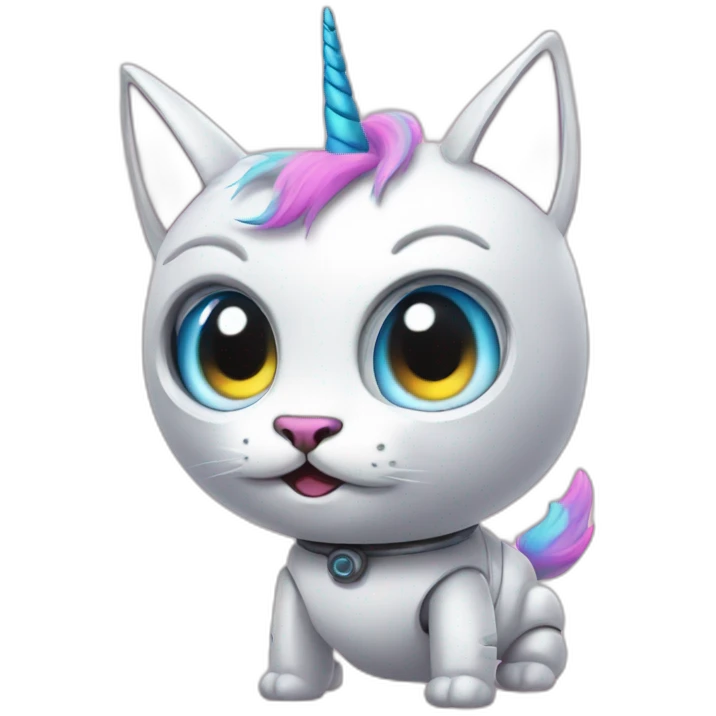 Unicorn robot cat emoji