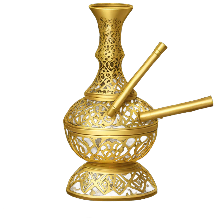 Gold sheesha emoji