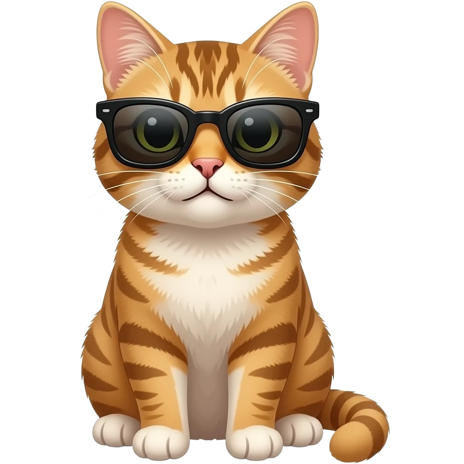 Cat wearing sunglasses emoji