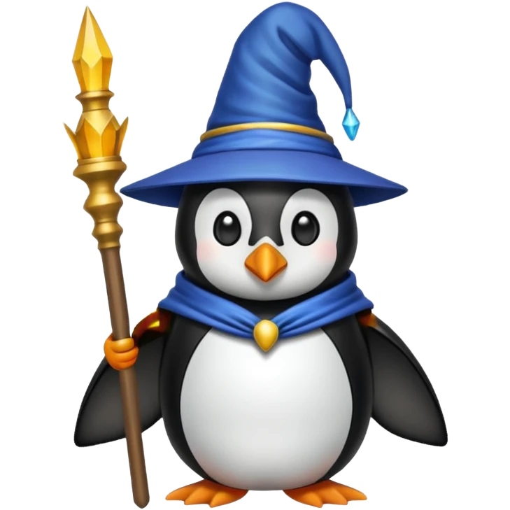 Penguin Wizard emoji