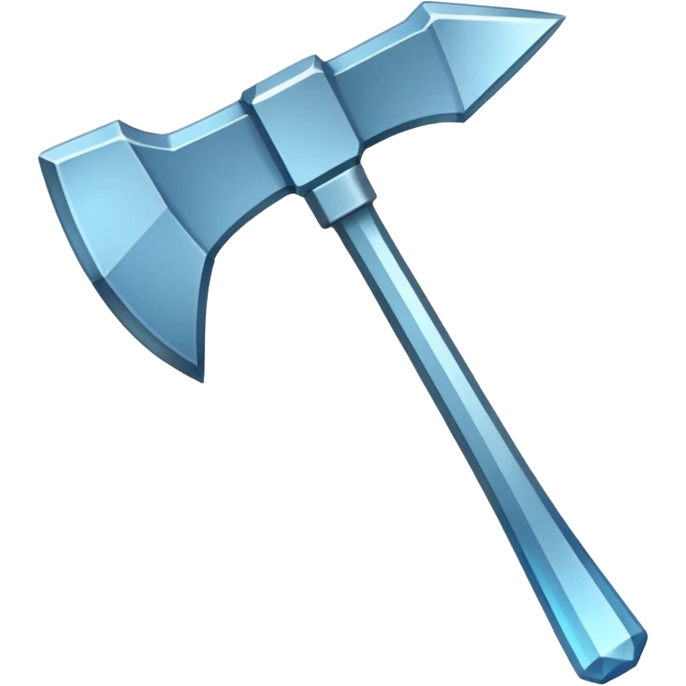 diamond item axe from Minecraft emoji