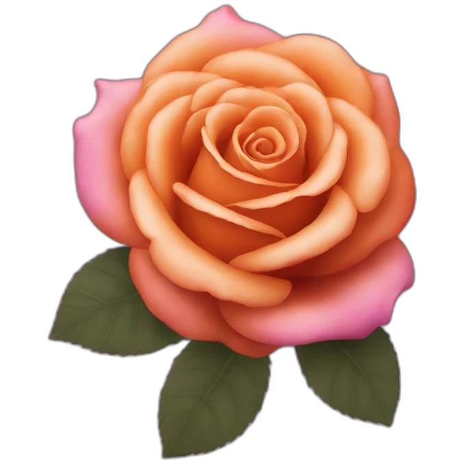 Rouge orange rose violet emoji