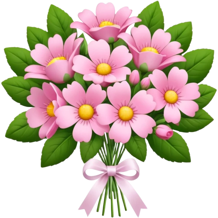 Pink flower bouquet emoji