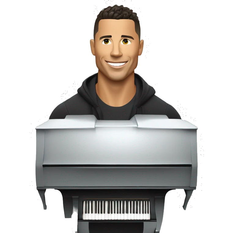 Piano ronaldo et merci en train de discuter. emoji