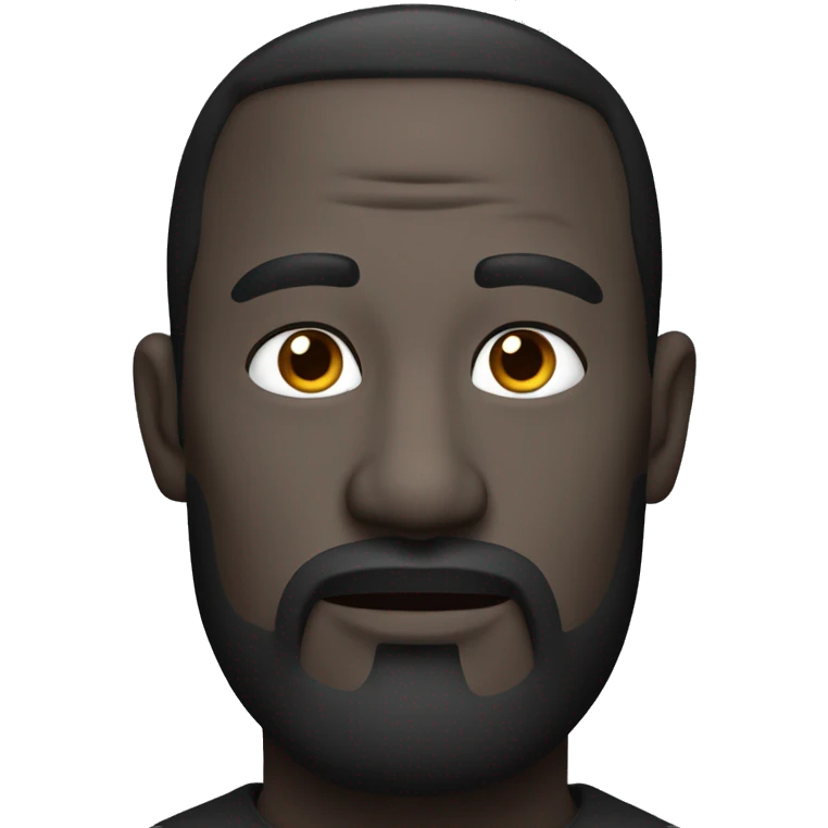 Homme noir avec un gros ventre  emoji