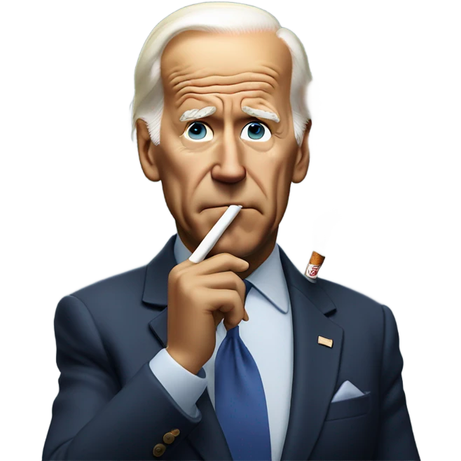Biden smoking emoji