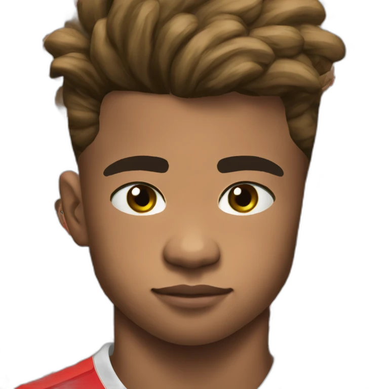David Neres eyes closed and sad on locks with the jersey of Benfica (Red jersey) emoji