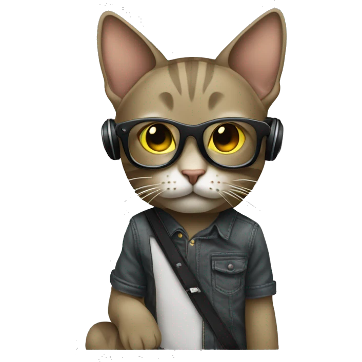 Cat DJ emoji