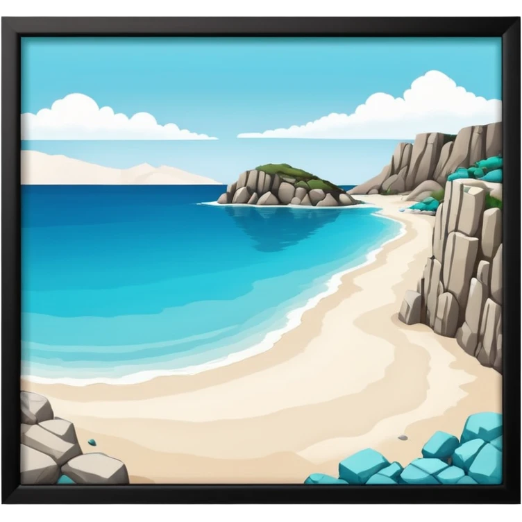 greek island beach emoji