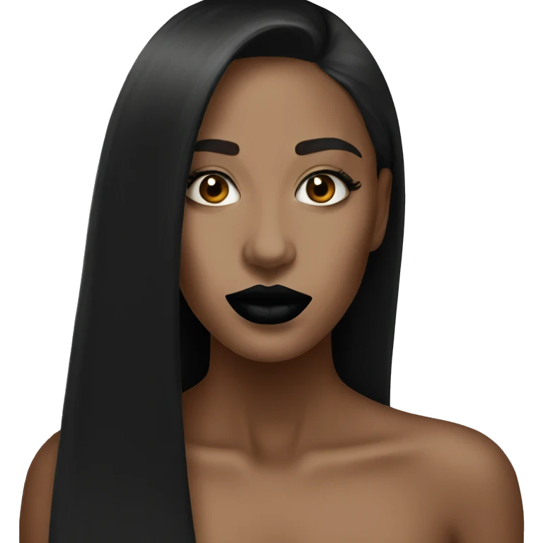 Black lipstick  emoji