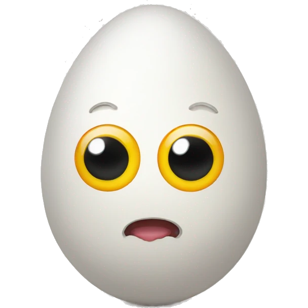 egg with googly eyes emoji