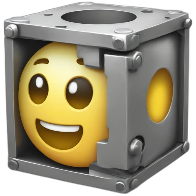 Idea-maker-in-steel-cube emoji