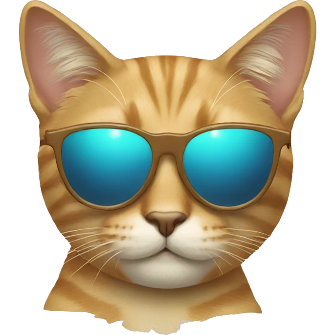 a cat with sun glasses emoji