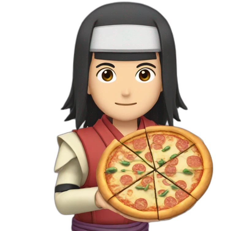 Hashirama Senju with pizza emoji