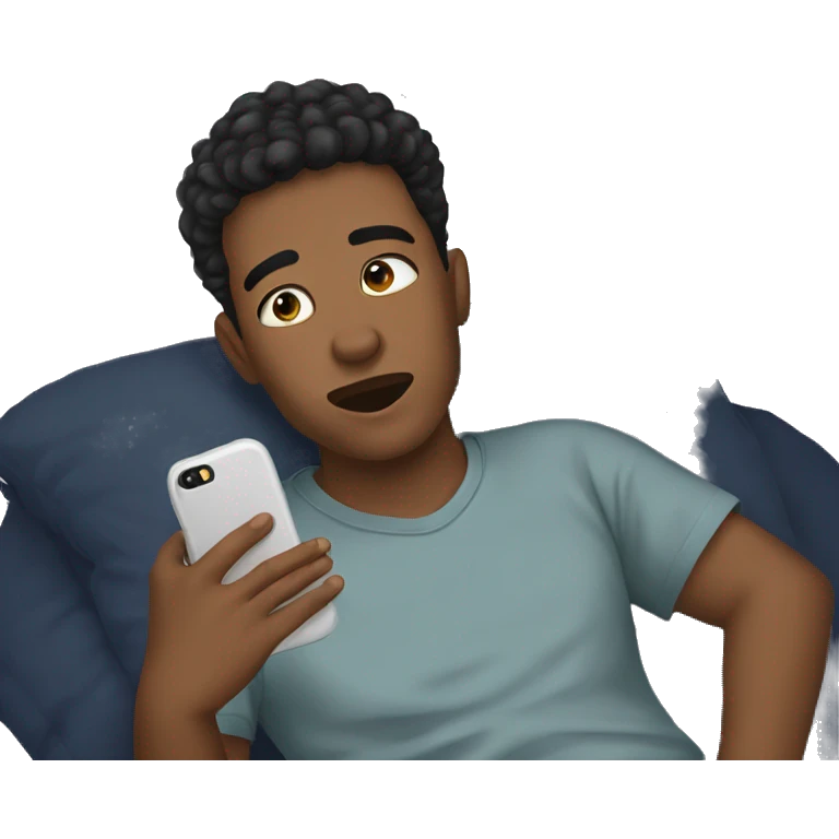 Boy use tha phone late night 🌙 😴  emoji