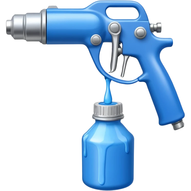 Paint Spray gun with the bottle under it  emoji