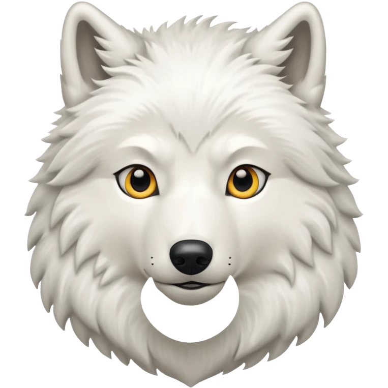 Arctic wolf emoji