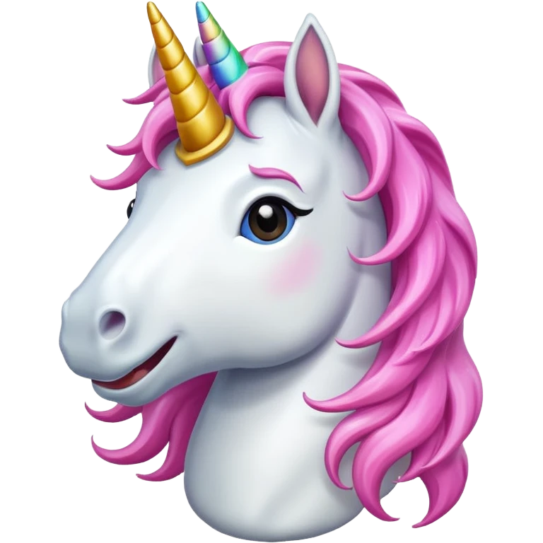 Unicorn happy emoji