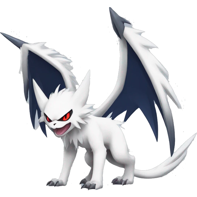 Cool Edgy Absol-Nargacuga-Zangoose-Sneasel, full body emoji