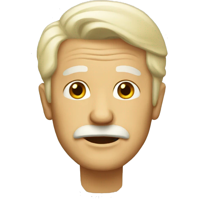 Blonde old man emoji