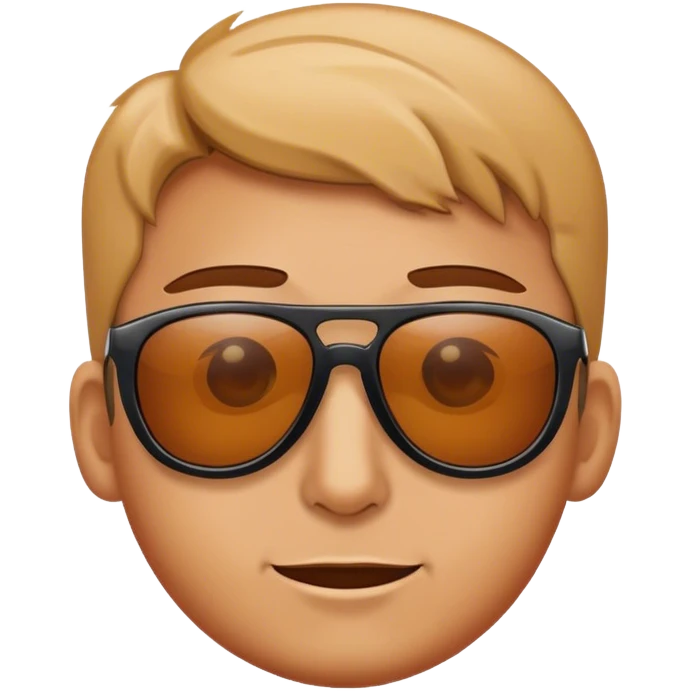 Someone peering above their sunglasses ￼ emoji