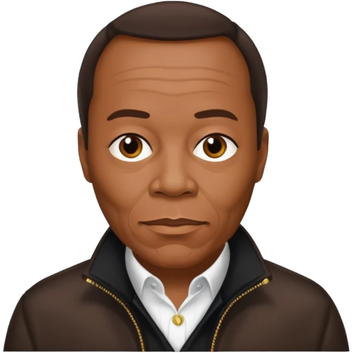 Quincy Jones with dark brown hair emoji