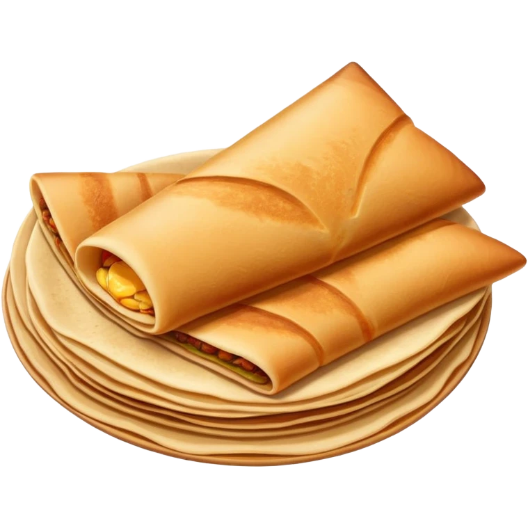 crispy dosa South Indian pancake emoji
