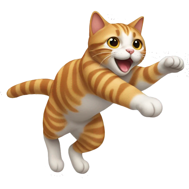 Cat jumping emoji