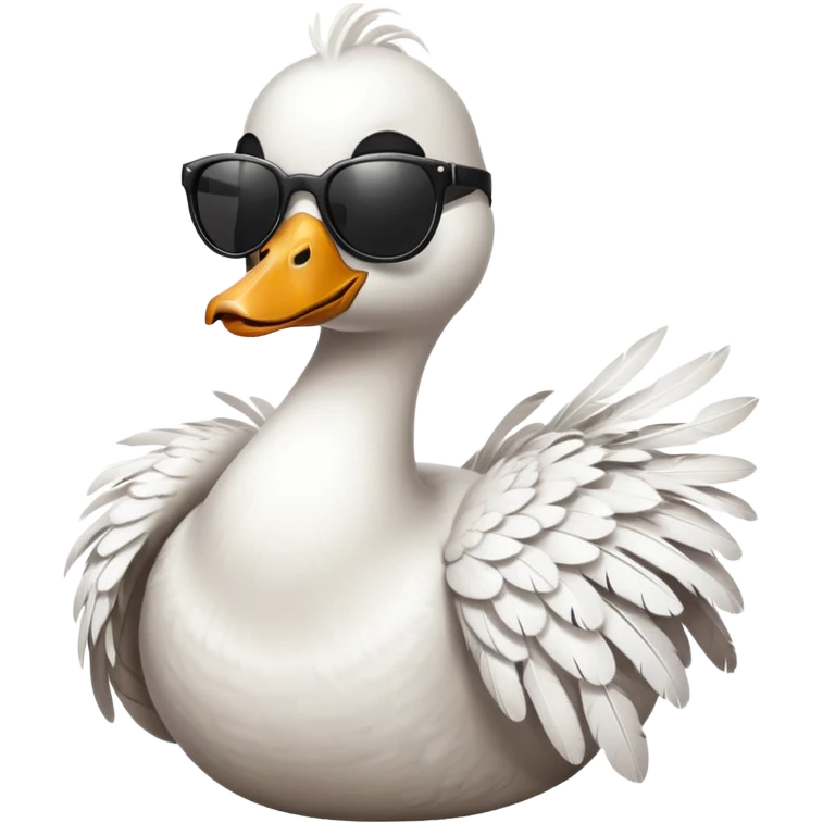 Goose wearing sunglasses emoji
