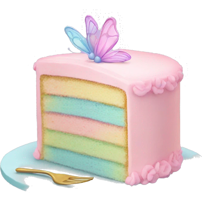 Fairy pastel cake emoji