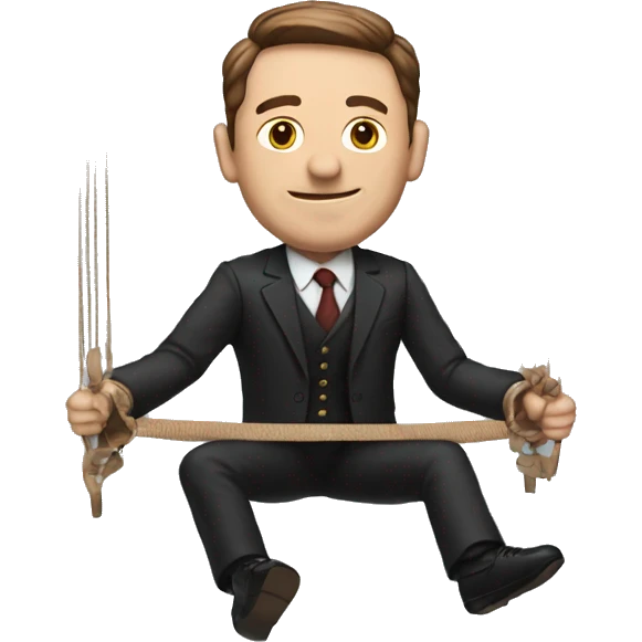 Man strings Elon marionette  emoji