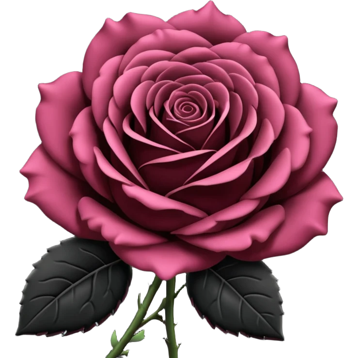 black rose emoji