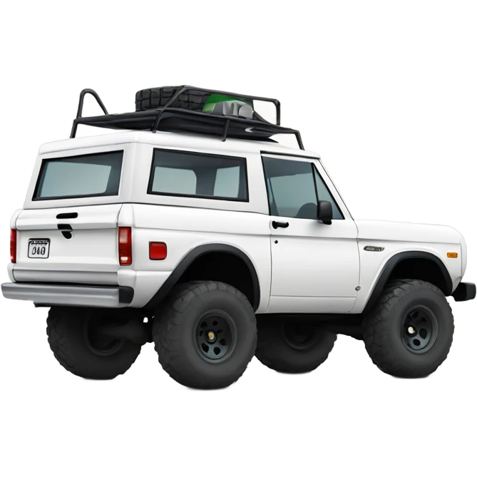 Ford bronco white off road  emoji