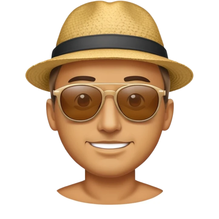 Beachy dude bro emoji