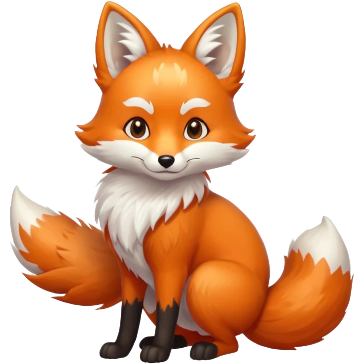 Make a kitsune fox emoji