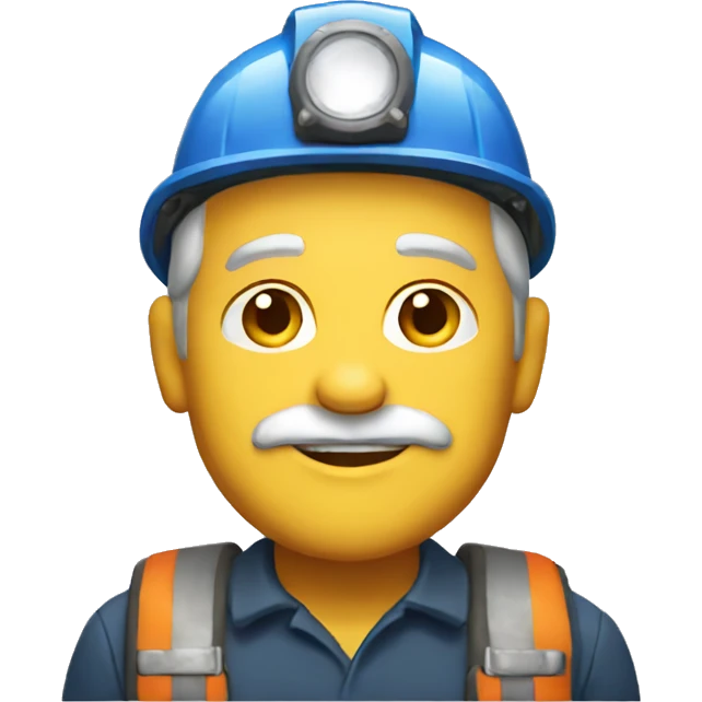 53 year old white coal miner emoji