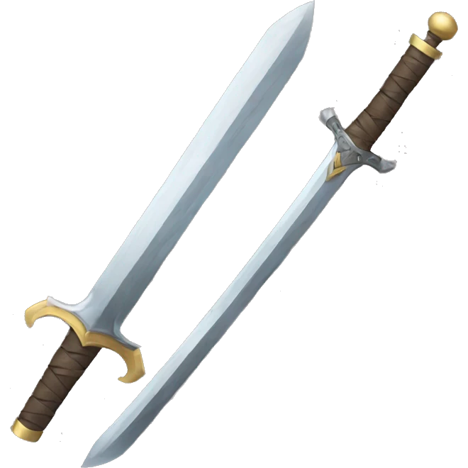 one sword and one shield emoji