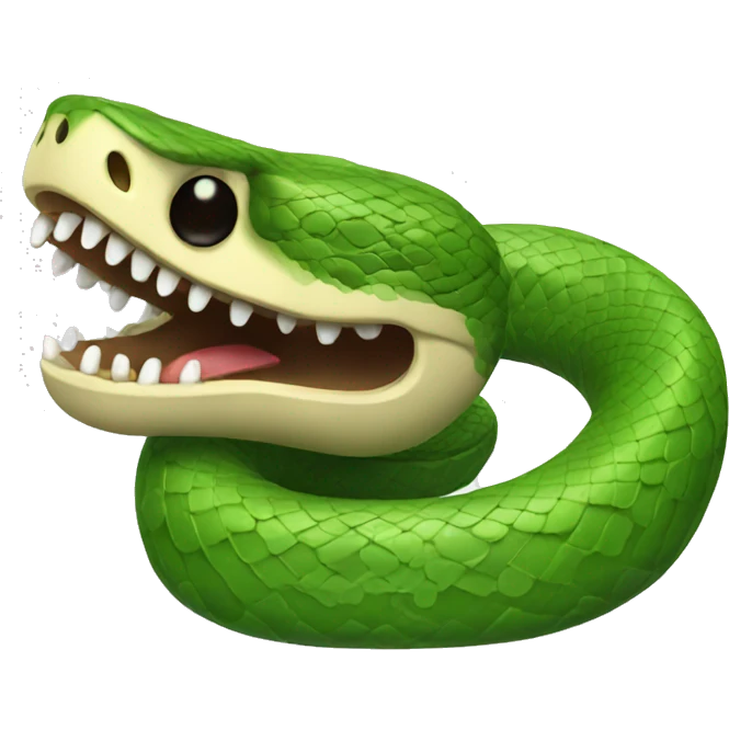 snake eating emoji
