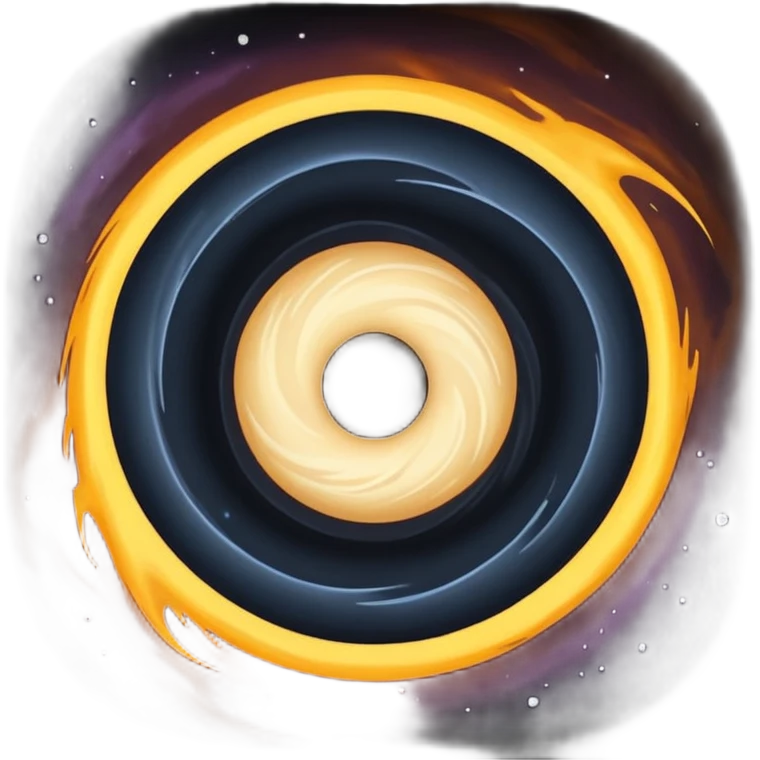 black hole with event horizon emoji