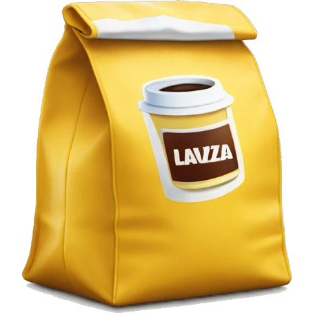 Lavazza coffee yellow bag emoji