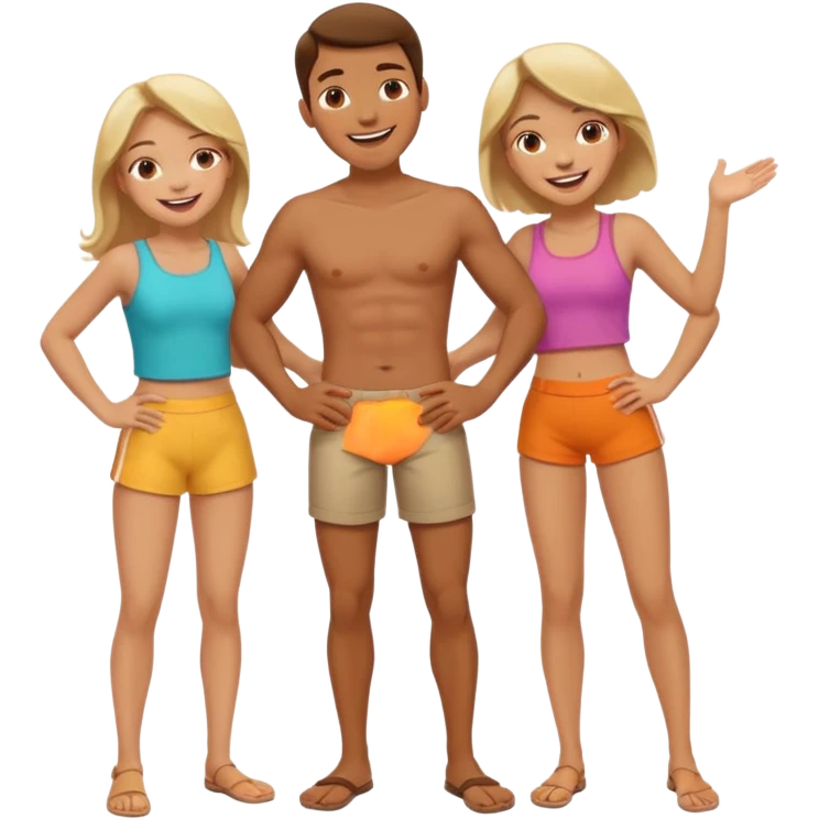 A BED and a man slapping girls hips emoji