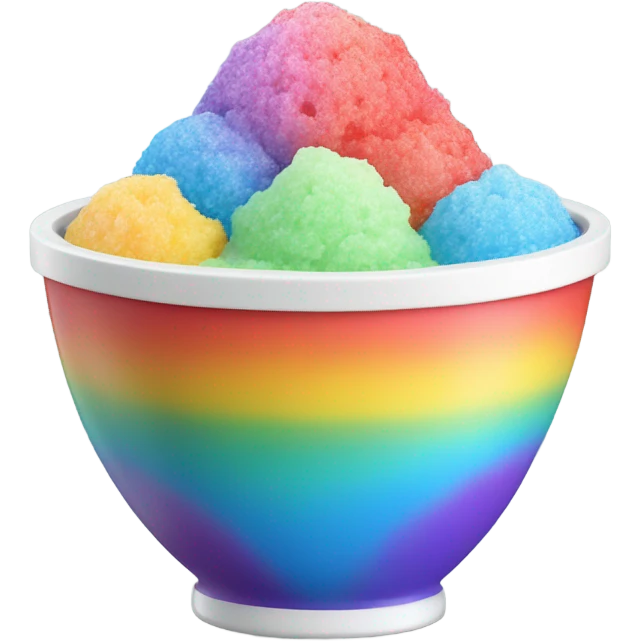 Shave ice in a bowl emoji