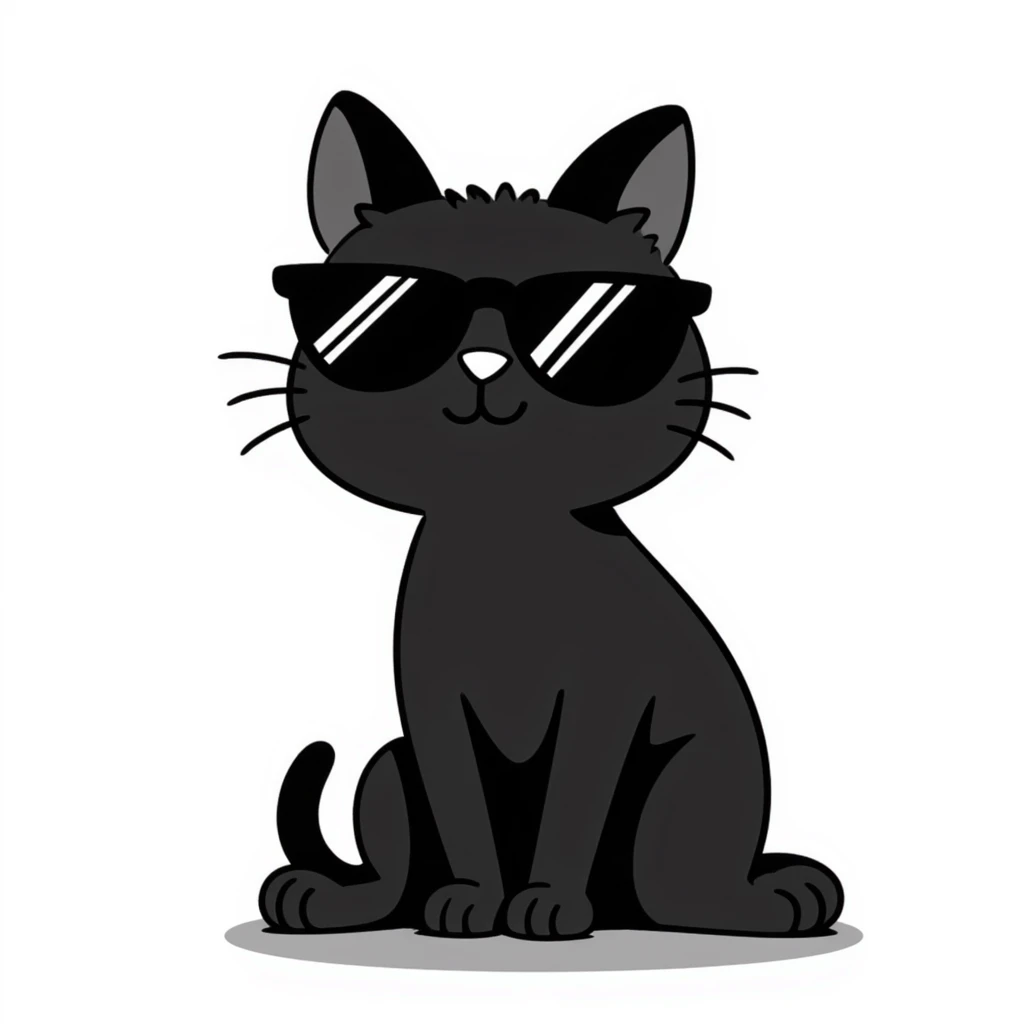 cat wearing sunglasses emoji
