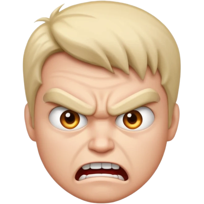 Funny and angry emoji