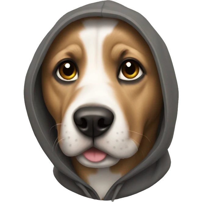 Dog were a hoodie  emoji