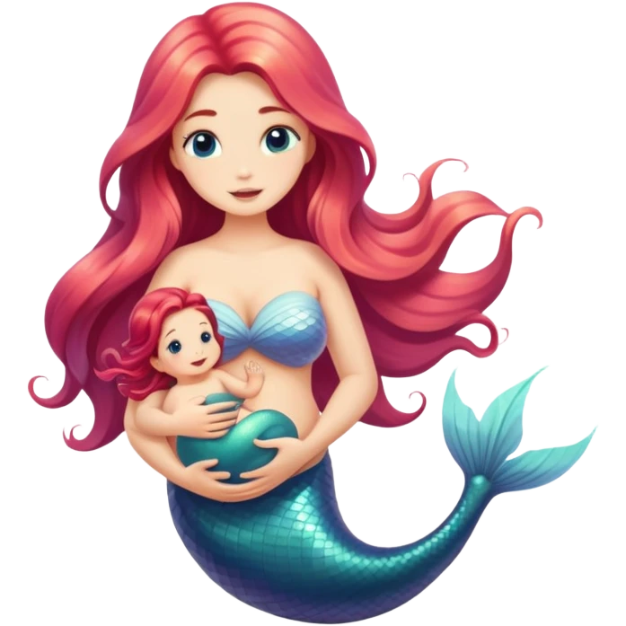 Breastfeeding mermaid  emoji